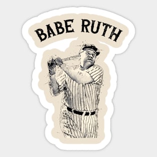 Babe Ruth Sticker